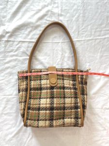 Tweed Plaid Handbag