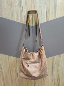 Stylish Studded Hobo Bag