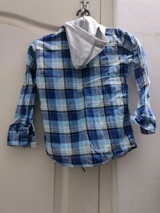 Boy's Shirt Cum Hoodie