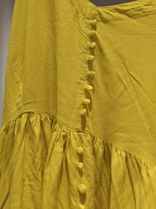 Yellow Ruffled Maxi Dress