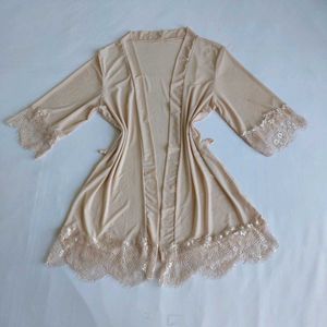 Lace Trimmed Pink Sleep Dress/Robe✨️✨️