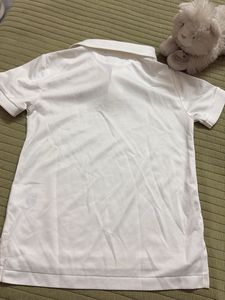 White Polo T-Shirt with Logo