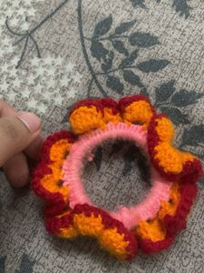 Handmade Crochet Scrunchie
