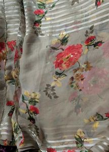 Floral Chiffon Saree