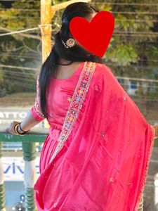 Pink Embroidered Lehenga Choli Set