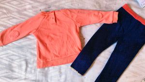 Very Cute And Amazing Woolen Top With Leggings