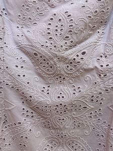 Lilac Eyelet Puff Sleeve Dress