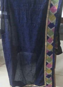 Blue and Red Dupattas with Embellishments