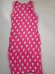 Stylish Pink Printed Kurta