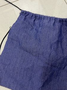 Blue Drawstring Backpack