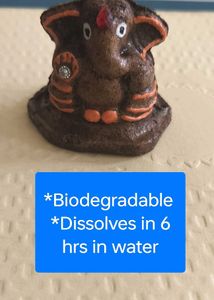 Cow dung Ganesha Idol