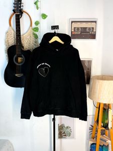 1kg + Black Hoodie with Heart Graphic