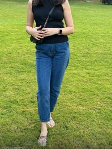 High-Waisted Relaxed Fit Jeans