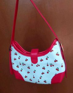 Y2K Cherry Print Shoulder Bag