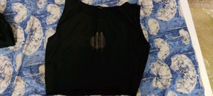 Brand new plazzo  with jacket nd crop top