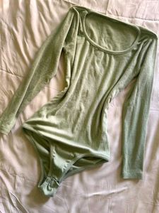Green Long Sleeve Bodysuit