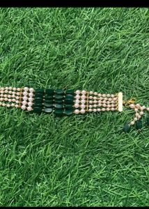 Elegant Beaded Necklace and Bracelet Set