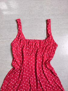 Cute Red Polka Dot Dress
