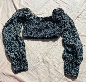 Animal Print Crop Top