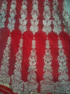 Red &amp; Gold Embroidered Lehenga Choli