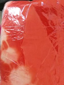 Vibrant Red Tie-Dye Saree