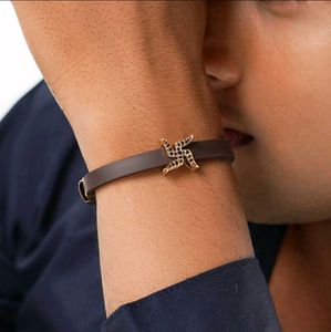 sterling with gold plated swastik bracelet