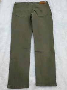 Olive Green Casual  Men's Pants
