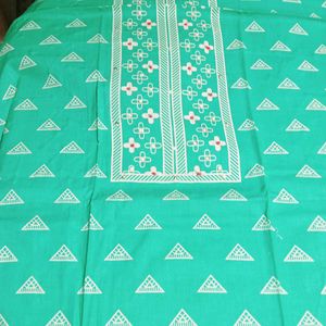 Printed Cotton Unstitched Suit