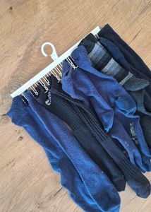 White Socks Drying Hanger