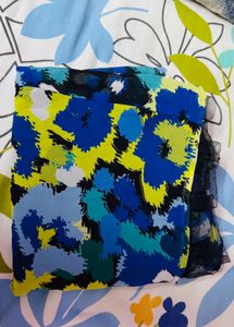 Vibrant Abstract Print Sleeveless Dress