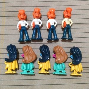Set of 9 Kinder Joy Doll figures