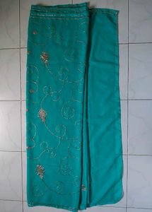 Pink &amp; Green Saree Combo with Blouses