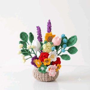 Handmade Crochet Flower Bouquet