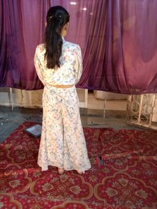 Floral Print Palazzo Suit