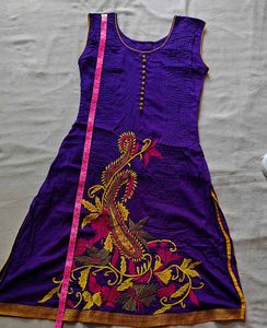 Vibrant Purple Embroidered Kurta