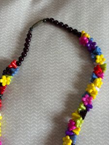 Colorful Flower Beaded Necklace