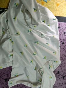 Floral Print Ribbed Knit Top