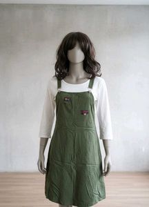 Olive Green Overall Dungree
