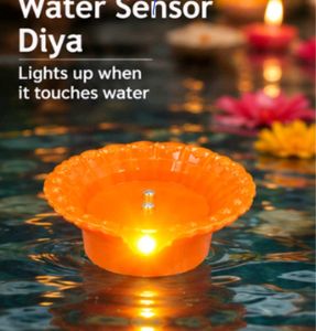 Water Sensor Diya - Lights Up!set of.12.pc diy