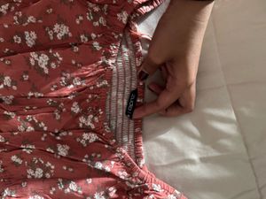 Floral Puff Sleeve Mini Dress