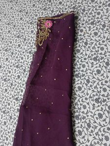 Elegant Purple Ethnic Skirt/Plazzo