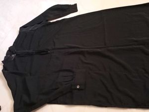 Chic Black Button-Down bhurka for donation