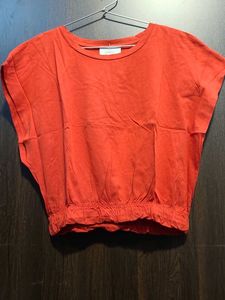 Vibrant Orange Cropped T-Shirt