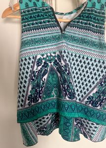 Boho Print Sleeveless Top