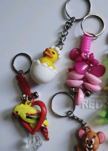 Cute &amp; Fun Keychain Collection 10 pcs set