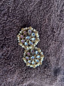 Elegant Pearl &amp; Kundan Necklace Set