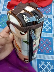 Pouch for school contain three Zip