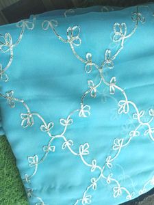 beautiful blue saree with blouse