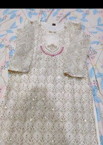 Designer Embroidered Kurta Set with Dupatta