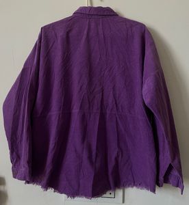 💜 Purple oversized corduroy Shirt